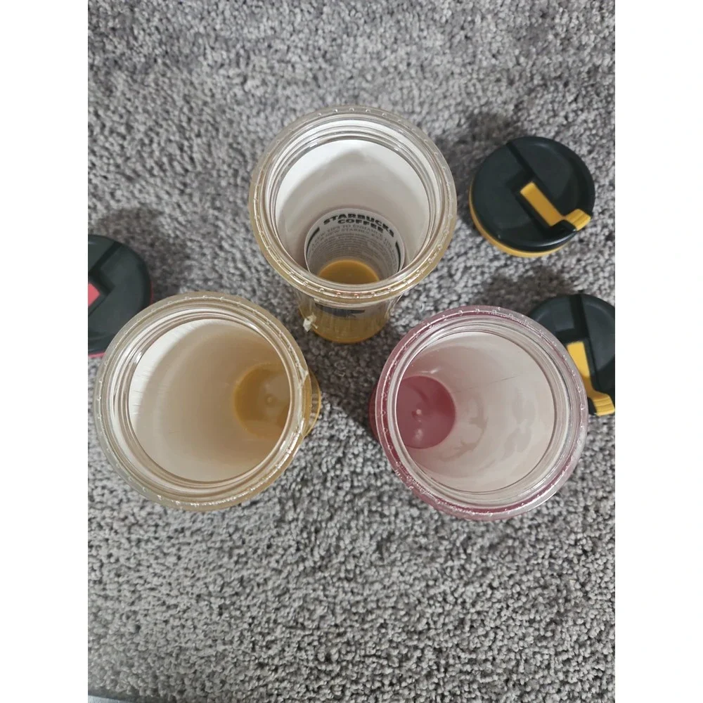 Set Of 3 Vintage Starbucks Mini Coffee Travel Mugs